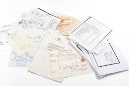 HIGHGROVE AND BIRKHALL INTEREST: hand drawn layout for the Prince of Wales' breakfast tray on