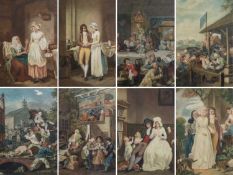 H. SCOTT BRIDGWATER (1864-1950) AFTER FRANCIS WHEATLEY R.A (1747-1801) mezzotints - 'Courtship', '