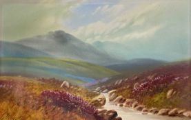 GEORGE TREVOR (fL. 1920s-1940s), gouache - Dartmoor landscape, signed, unframed, 18 x 28cm