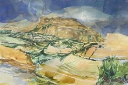 RONALD LOWE (British 1932-1985) watercolour - entitled verso 