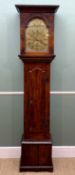 LATE 18TH CENTURY WELSH OAK 8-DAY LONGCASE CLOCK, John Evans, Lampiter (sic), 11-inch brass roman
