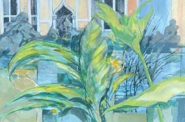 ‡ RONALD LOWE (1932-1985) watercolour - 'Venetian Garden III', signed, 36 x 54cms