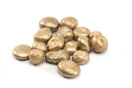 BETWEEN 5GMS & 5.1GMS OF PURE WELSH GOLD FROM THE ST. DAVIDS MINE refined to nine carat gold, with