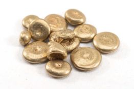 BETWEEN 5GMS & 5.1GMS OF PURE WELSH GOLD FROM THE ST. DAVIDS MINE refined to nine carat gold, with