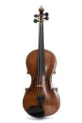 GERMAN VIOLIN, labelled 'Joh. Bapt. Schweitzer, 1837', LOB 36cm
