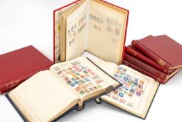 ALL WORLD COLLECTION STAMPS FROM VICTORIA, including two red Senator albums containing mainly