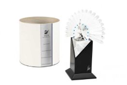 SWAROVSKI CRYSTAL PEACOCK 1998, designed by Adi Stocker, limited edition no. 4877/10000, on