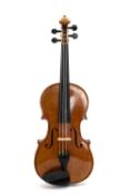 GERMAN VIOLIN, label 'Franz Kirichnek, 1984', LOB 35.7cm, in case