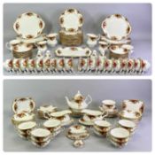 ROYAL ALBERT OLD COUNTRY ROSES - a comprehensive dinner and tea service for 12 persons, over 100