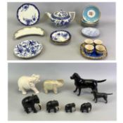 BESWICK BLACK LABRADOR, black gloss with sticker, 15cms H, Labrador, black matte, 8cms H,