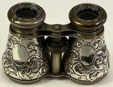 VICTORIAN HORSE RACING SILVER MOUNTED BINOCULARS - Birmingham 1892, maker's mark 