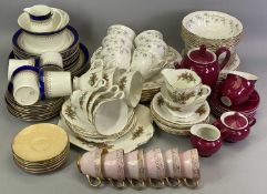 DUCHESS 'TRANQUILITY' DINNER & TEA SERVICE, 30 pieces, a Clarence bone china tea service, 21 pieces,