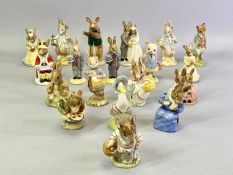 ROYAL ALBERT, BESWICK & ROYAL DOULTON BEATRIX POTTER/BUNNYKINS FIGURES - a collection of 19