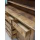 CIRCA 1830 OAK WELSH DRESSER, the three-shelf rack with wide backboards and shaped front detail over - Image 3 of 5