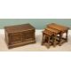 PLUS LOT 15 - OLD CHARM REPRODUCTION OAK OCCASIONAL FURNITURE x 2, to include a nest of three joined - Image 1 of 4