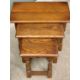 PLUS LOT 15 - OLD CHARM REPRODUCTION OAK OCCASIONAL FURNITURE x 2, to include a nest of three joined - Image 3 of 4
