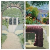 J ASKINS limited edition prints (3) - to include colourful shoreline scene (223/275) titled '