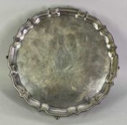 GEORGE V CHESTER SILVER SALVER - 1915, Maker Herbert Edward & Frank Ernest Barker (Barker Brothers),