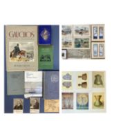 VARIOUS UNFRAMED PRINTS - including birds eye view of Blue Springs, Gauge County 1881, drawn by