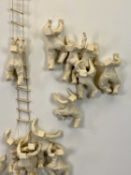 DAISY BOMAN RESIN SCULPTURE - on a box frame board titled 'From Here to Eternity', Limited