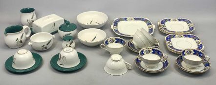 FOLEY CHINESE & FLORAL DECORATED TEAWARE, 19 pieces, and a quantity of Denby Greenwheat breakfast