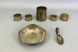 SMALL SILVER - to include a small christening tankard, Birmingham 1934, Maker Joseph Gloster Ltd,