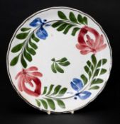 LLANELLY POTTERY PERSIAN ROSE PLATE, 24cms diam Provenance: private collection Carmarthenshire