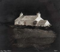 ‡ JOHN KNAPP-FISHER watercolour - 'The Watch Cottage, Llanrhian, Pembrokeshire', signed & dated
