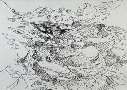 ‡ SIR KYFFIN WILLIAMS RA ink - label on verso reads 'Gifted by Sir Kyffin to William Lloyd Williams,