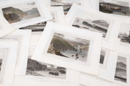 WILLIAM DANIELL twenty-one engravings (seven coloured) - titled Welsh topographical views, dated