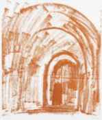 ‡ JOHN PIPER lithograph - entitled verso, 'Malmesbury, Wiltshire, The South Porch' dated 1964,