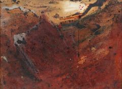 ‡ PAUL DAVIES (BECA Group) mixed media - entitled verso 'The Earth Beneath Us' on Attic Galley