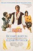 CINEMA POSTER FOR DOCTOR FAUSTUS large single sheet for the 1967 adaptation starring Richard