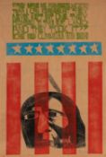 ‡ PAUL PETER PIECH (1920-1996) four colour lithograph - 'They Made us Promises', signed and dated