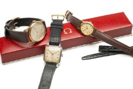 ASSORTED WRISTWATCHES comprising lady's Omega 'Geneve' oval wristwatch in box, yellow metal Record