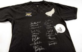 RARE SIGNED 'CLASSIC ALL BLACKS' RUGBY UNION JERSEY 2007/2008, the Classic All Blacks comprised