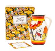 WEDGWOOD CLARICE CLIFF 'HOUSE & BRIDGE' LOTUS JUG, limited edition (45/250), original box and