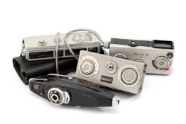FOUR ASSORTED MINIATURE CAMERAS, comprising Secam Stylophot, Edixa 16-S, Edixa 16 M, Yashica