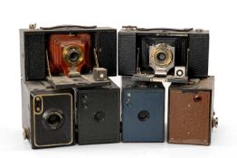 SIX ASSORTED BROWNIE BOX CAMERAS, including No.2 Folding Pocket Brownie, No.2 Brownie etc. (6)