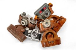 FOUR ASSORTED MINIATURE CAMERAS, comprising Kiku 16 Model II, Baby Max, Homer No.1, Mycro 20mm (4)