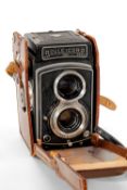 A F&H ROLLEICORD 3.5F MEDIUM FORMAT CAMERA - black, serial no. 1169618, with Schneider-Kreuznach,