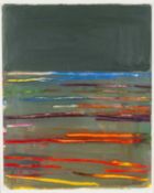 ‡ SIMON CARTER (b. 1961) acrylic on paper - Rain at Evening, signed and dated 2012, 51 x 41cms