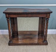EARLY 19TH CENTURY GILT METAL MOUNTED ROSEWOOD CHIFFONIER, with later mirror inset base, 94 h x