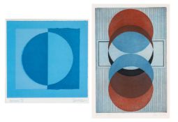 ‡ VIKKI SLOWE (British, 1947-2013) artists proof etching with colour - 'Eclipse', signed in pencil