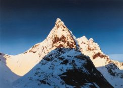 ‡ JAMIE HAGEMAN (20th Century) acrylic on board - entitled 'Ben Nevis at Dawn', titled verso,