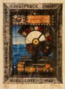 ‡ PIETRO PSAIER (Italian [unconfirmed], 1936-2004) mixed media print - entitled 'Time Bomb', mixed