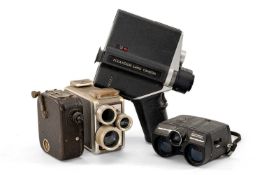 A BABY CINE CAMERA, fitted with Berthiot Paris Stellor f/3.5 lens, serial no. 142119, together