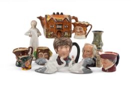 ASSORTED COLLECTIBLE CERAMICS, including Royal Doulton D6725 John Lennon character jug, Royal