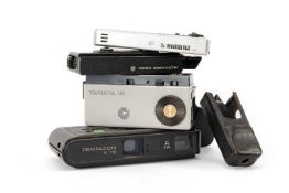 FOUR ASSORTED CAMERAS, comprising Pentacon K-16, Yashica-16 f/3.5 25mm, Yashisca Atoron Electro,