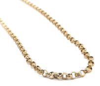 9CT GOLD CIRCLE LINK CHAIN, 22.6gms, in Saul Cass & Sons of Llanelli box Provenance: private